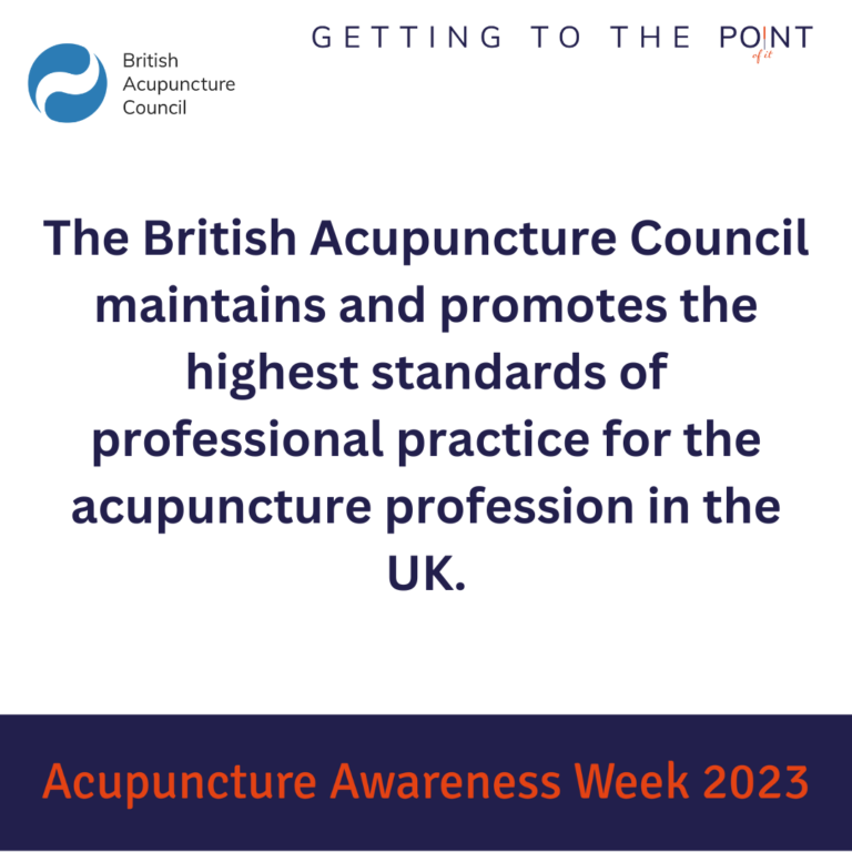 British Acupuncture Council BAcC - highest standards of professional practice