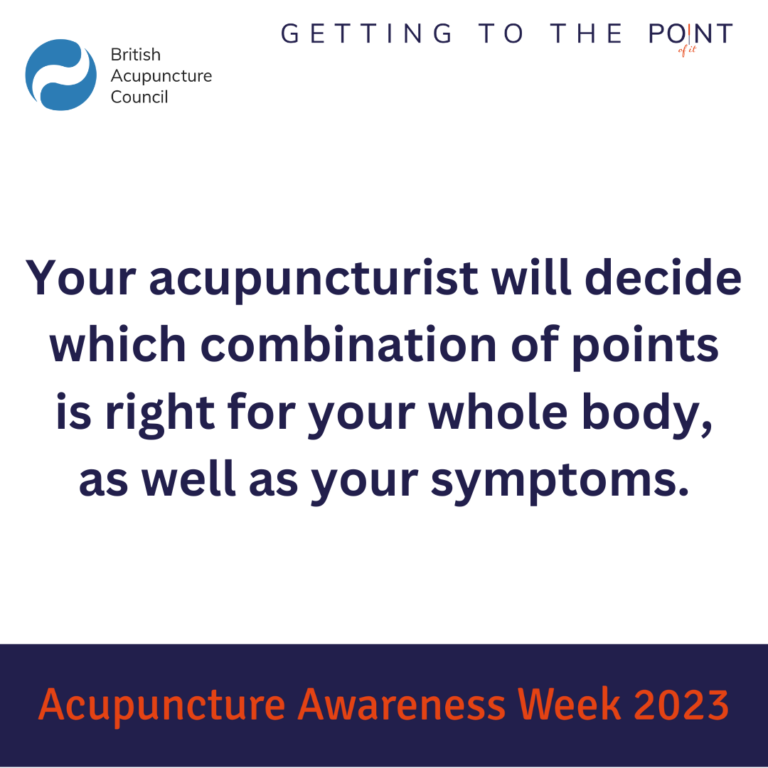 Acupuncture - Combination of points