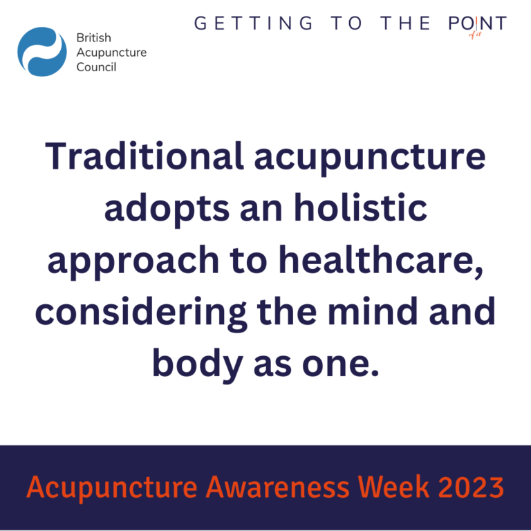 Traditional acupuncture - holistic approach