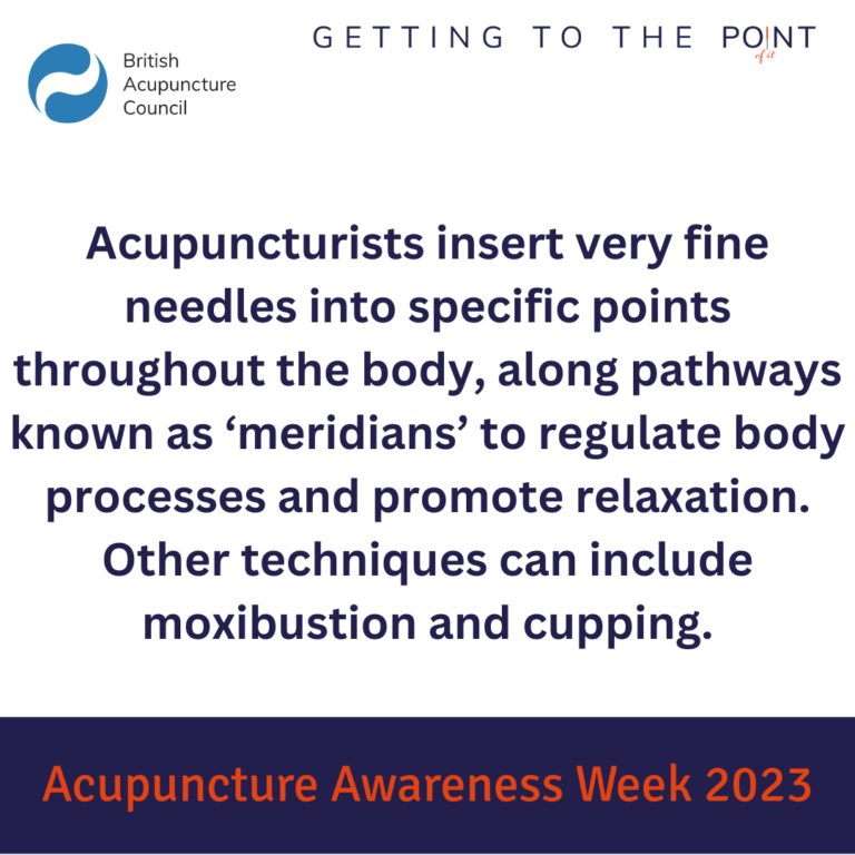 Traditional acupuncture - needles and meridians